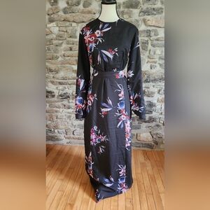 Floral Black Maxi Dress